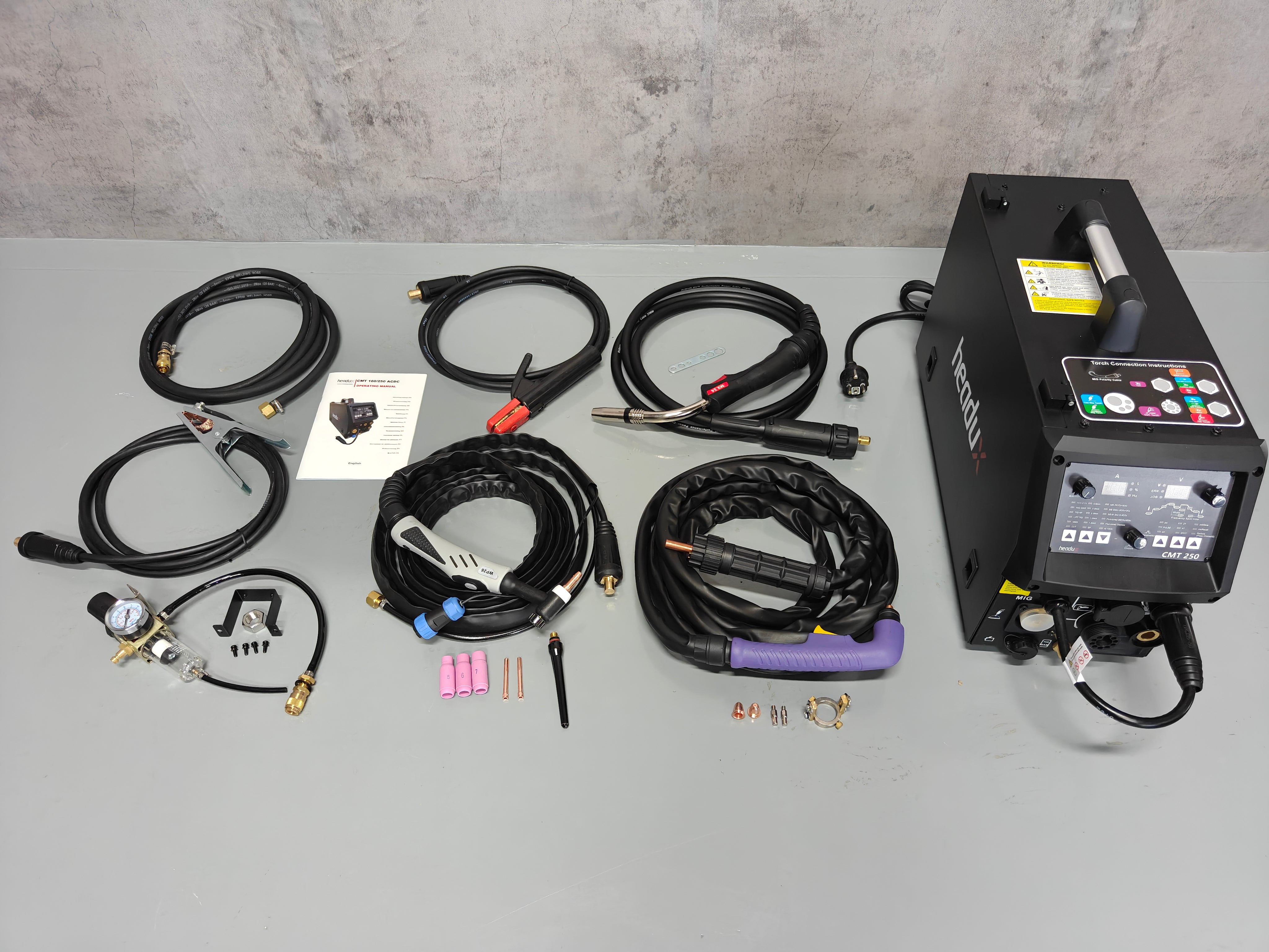 Headux CMT250 | 6-in-1 Multi-Process welding machine| MIG MAG | FLUX | MMA | HF Pulse TIG |Lift TIG | Spool GUN|Non-HF Plasma Cutter