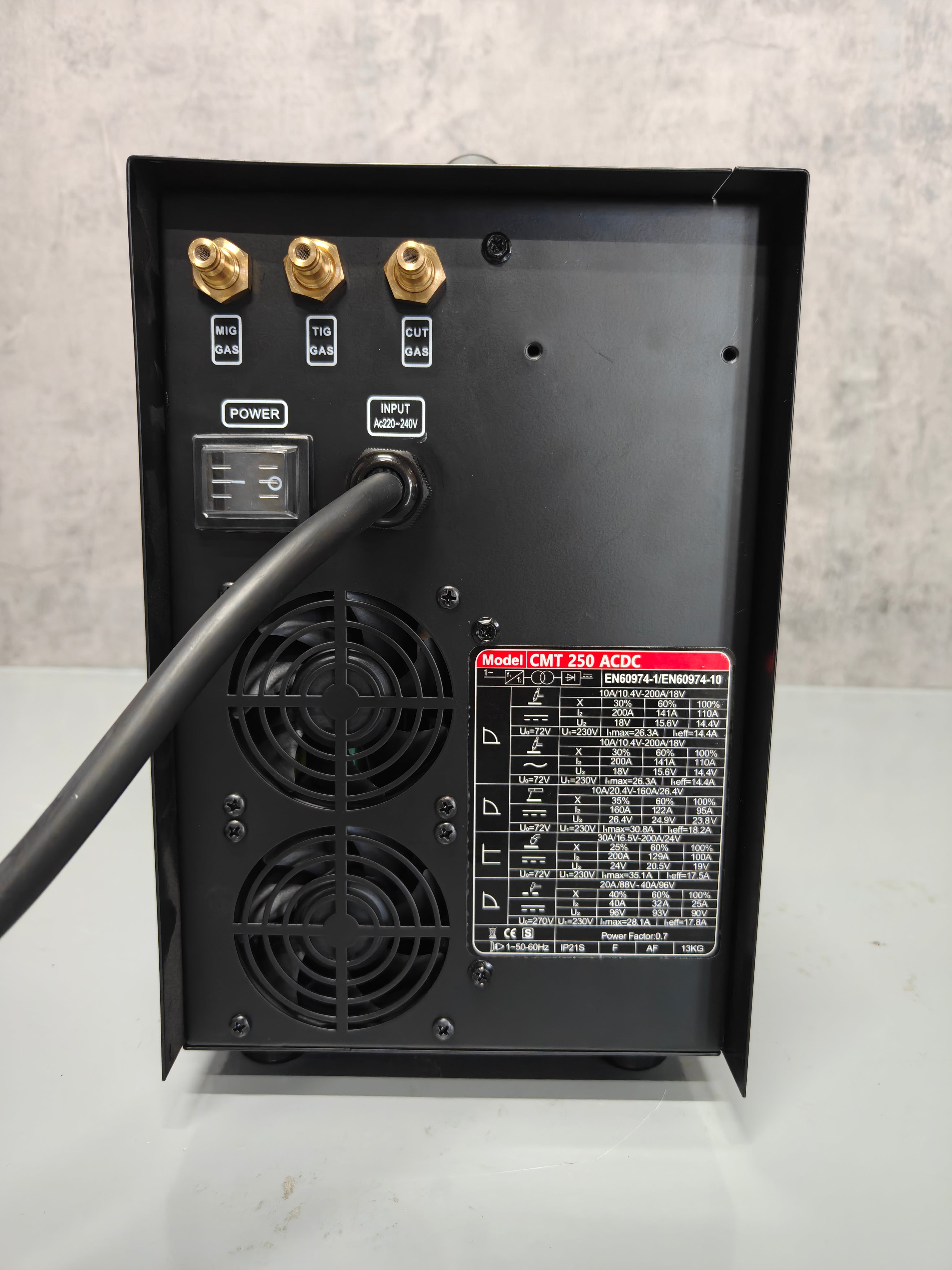 Headux CMT250 ACDC | 7-in-1 AC/DC Multiprozess-Schweißgerät | MIG/MAG | FLUX | MMA | AC/DC WIG | NON-HF Plasmaschneider