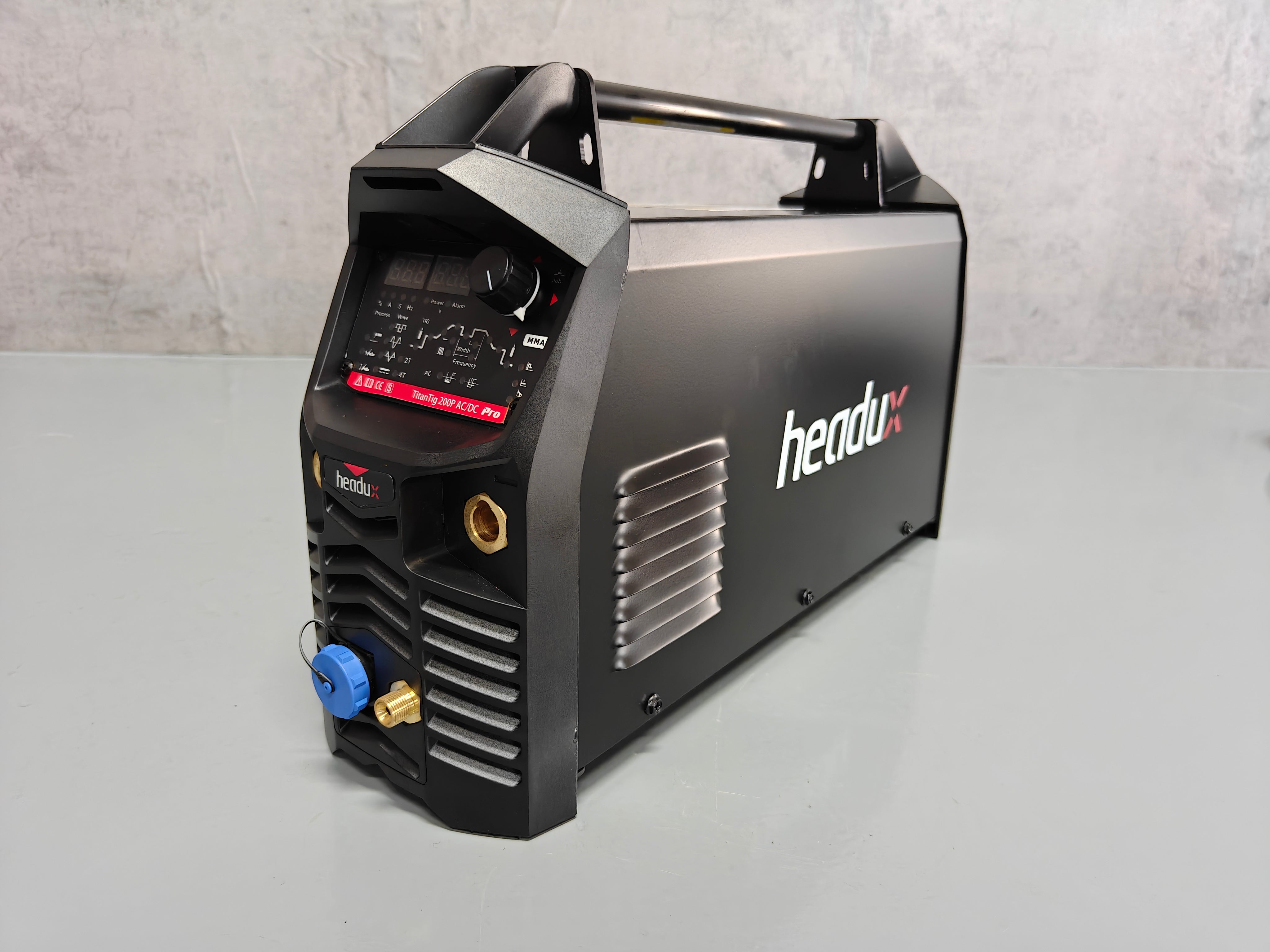 Headux TitanTig 200 ACDC | AC/DC WIG & E-Hand Schweißgerät | 200A | Aluminium & Stahl | Puls | CE-zertifiziert | EU
