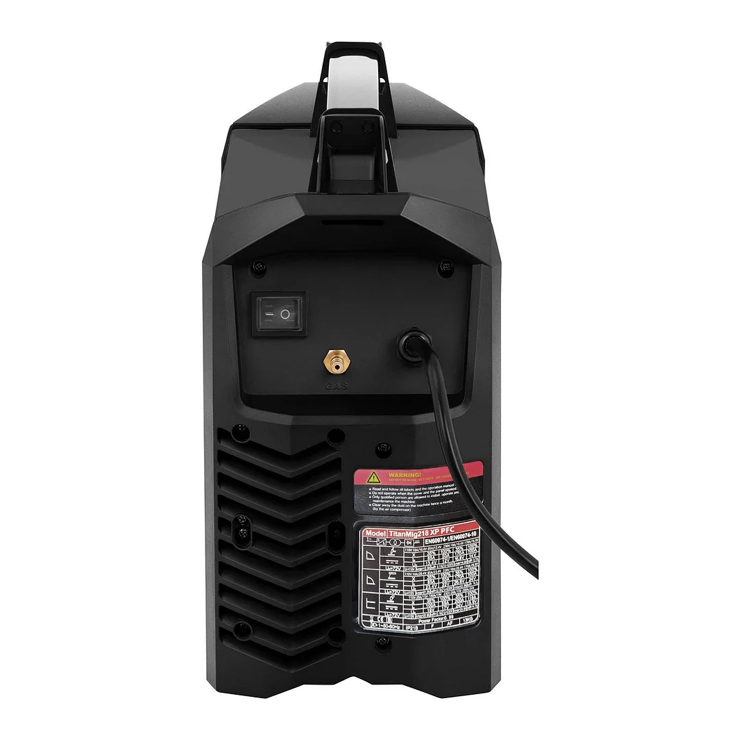 Headux TitanMig 218 iXP | 6-in-1 MIG MAG WIG E-Hand Schweißgerät | Doppelpuls | 200A | Synergic LCD