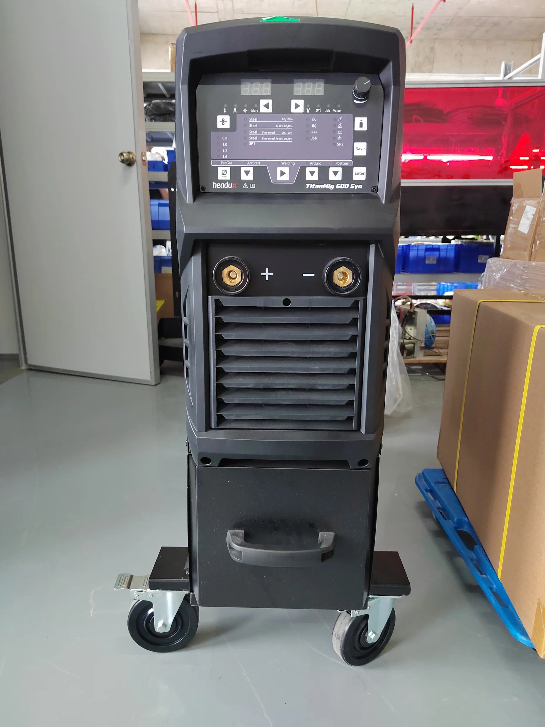 Headux TitanMig 350 Syn | Synergische MIG MMA Schweißgerät | 350A | 3-phasig 400V | CE