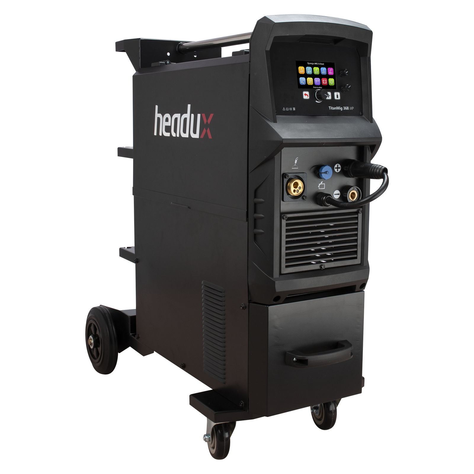 Headux TitanMig 368 iXP |8-in-1 Double Pulse MIG welding machine| 350A Gas-Cooled | 3-Phase 400V | CE