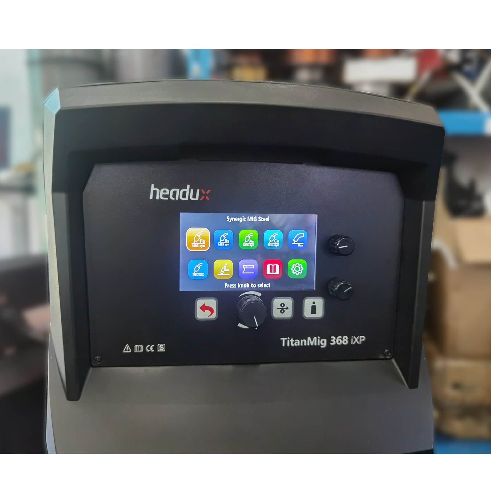 Headux TitanMig 368 iXP |8-in-1 Double Pulse MIG welding machine| 350A Gas-Cooled | 3-Phase 400V | CE