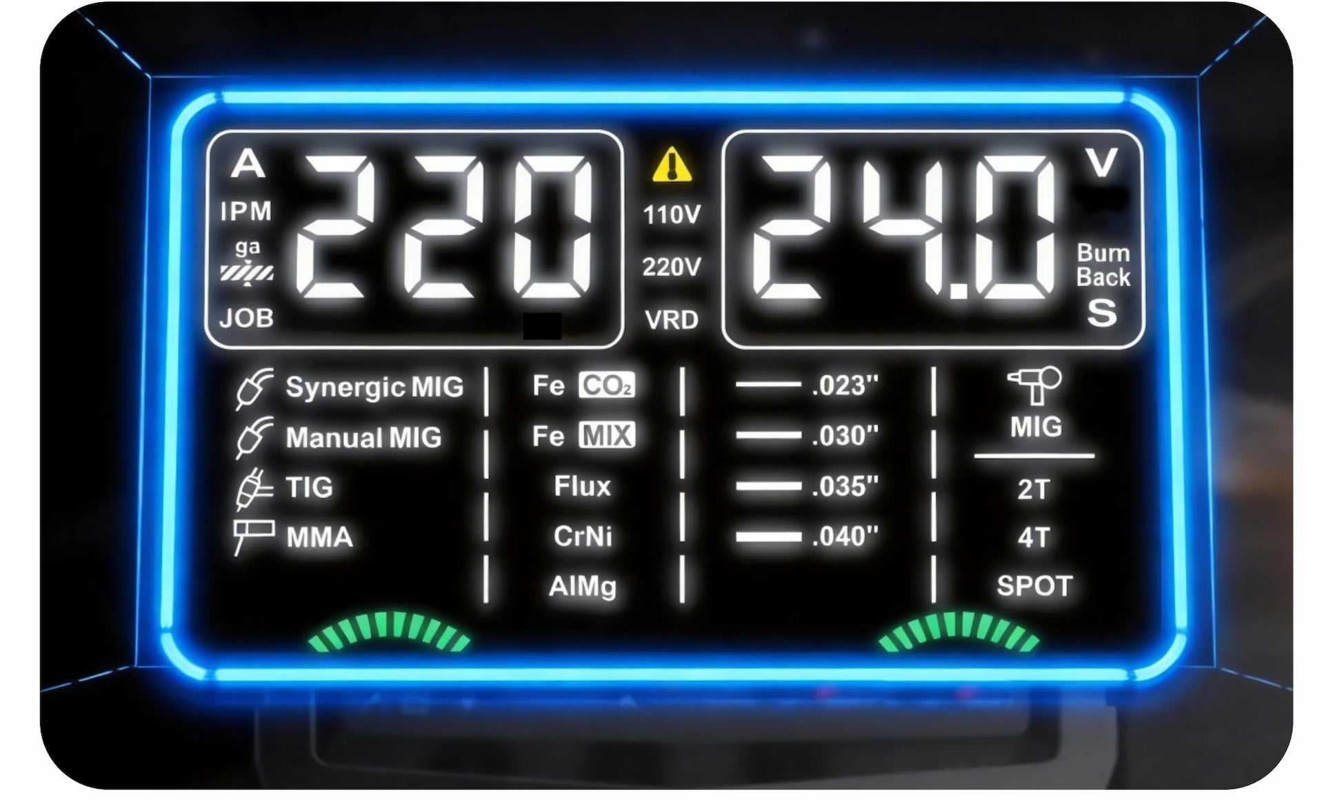 Led screen MIG welding machine