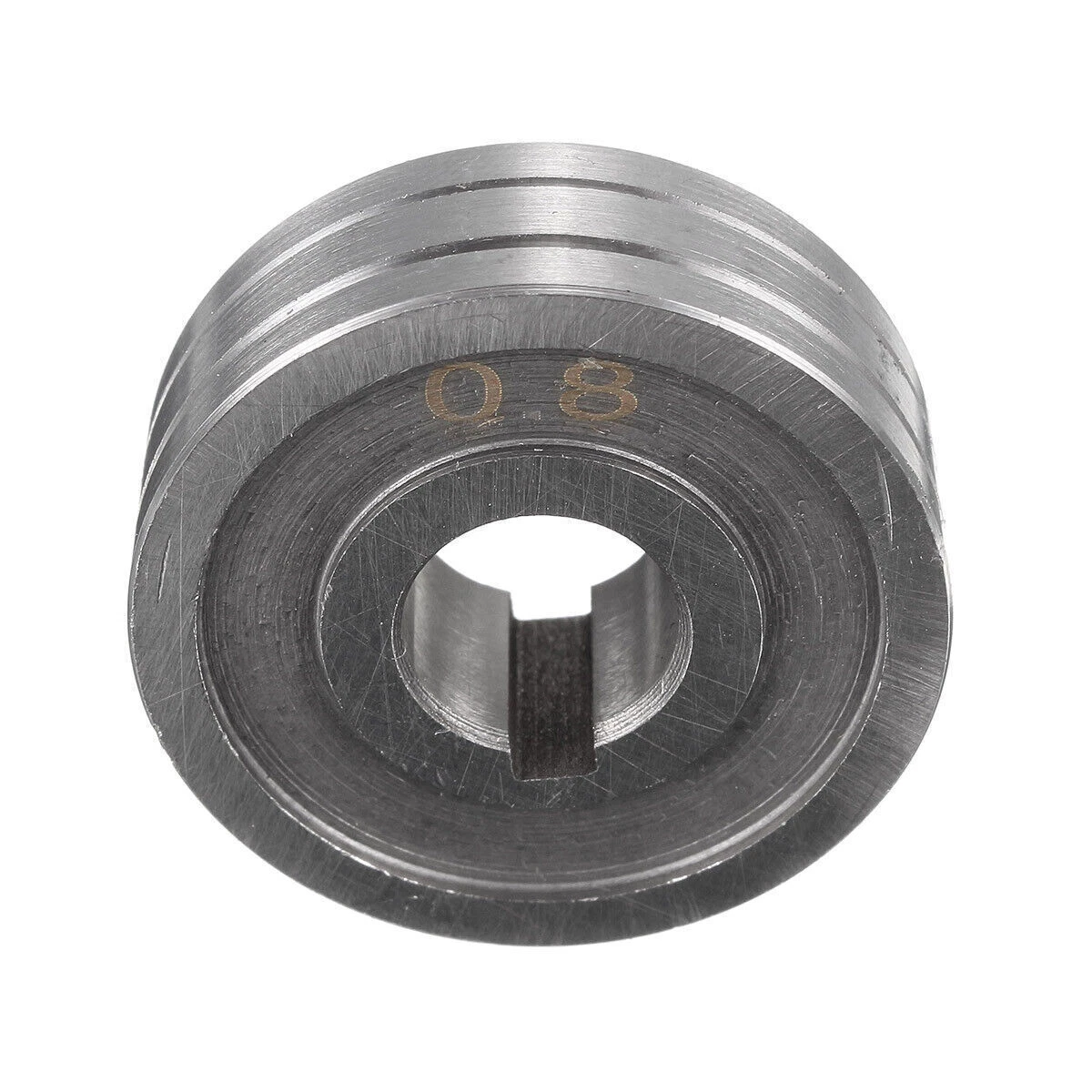 MIG Drahtvorschubrolle | U-Nut 0.6 & 0.8mm | Stahl | AD 30mm