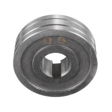 MIG Drahtvorschubrolle | U-Nut 0.6 & 0.8mm | Stahl | AD 30mm