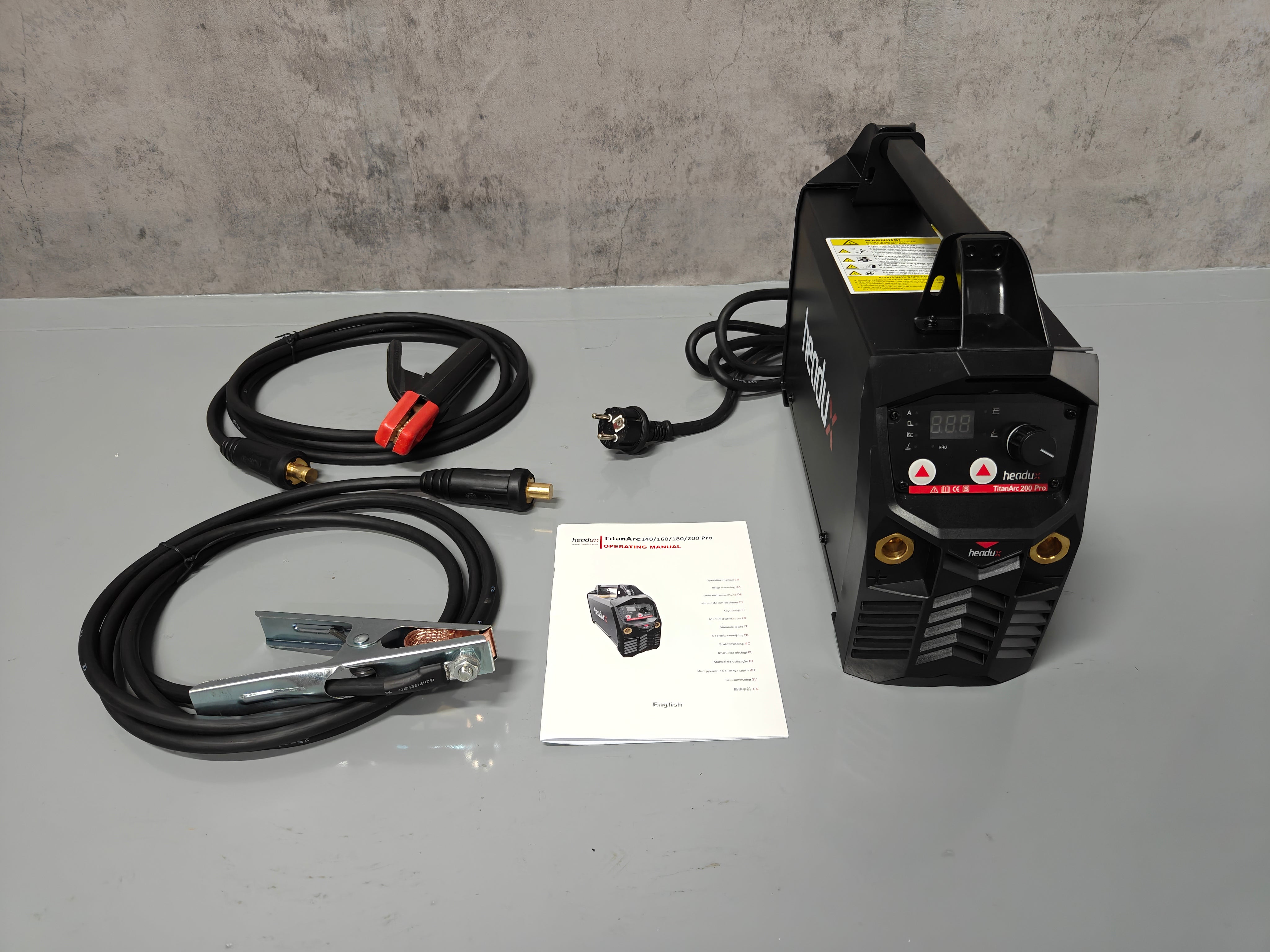 Headux TitanArc 200 Pro | 2-in-1 Lift-TIG & MMA Stick Welder | 200A | VRD Safety | CE Certified | EU